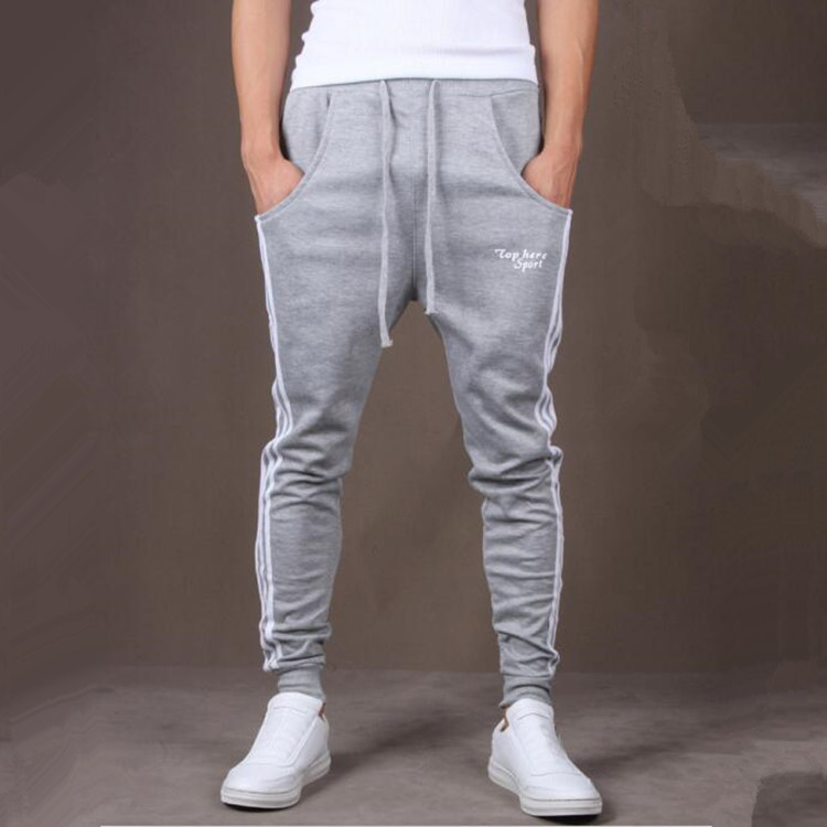 Striped Mid Waist Cotton Loose Mens Pants Sport pants mens Trousers pants Caual men pants