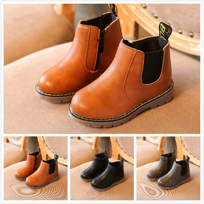 Fashion Baby Boots Girl Boy Martin Boots Casual Comfortable Shoes Children&apos;s Shoes