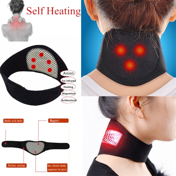 1 PC Magnetic Therapy Neck Belt Self Heating Belt Brace Pain Relief Cervical Vertebra Protect
