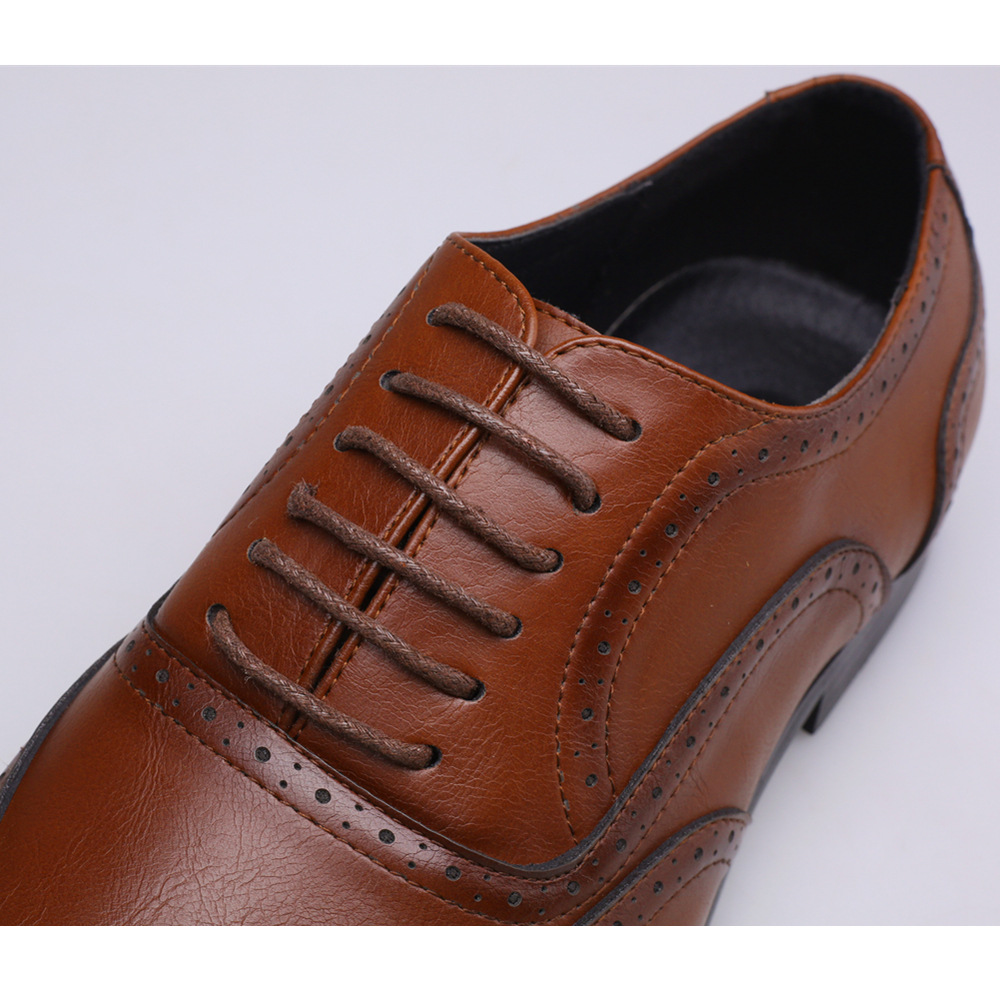 【Free Gift】Men's Shoes Leather Business Dress Shoes Casual Breathable Formal Oxford Wedding Shoes