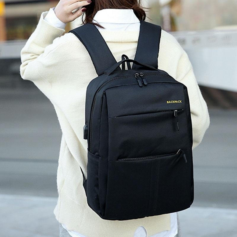 Large Capacity External USB Charging Interface Backpack, Waterproof Oxford Cloth Backpack
