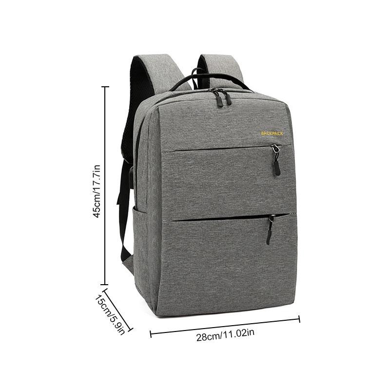 Large Capacity External USB Charging Interface Backpack, Waterproof Oxford Cloth Backpack