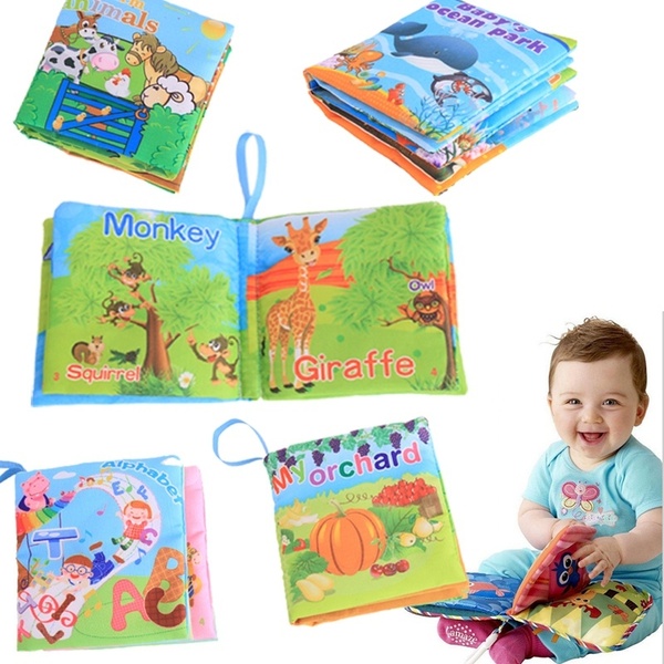Hot New Infant Kids Early Development Cognitive Cloth Books Learning Intelligence Toys