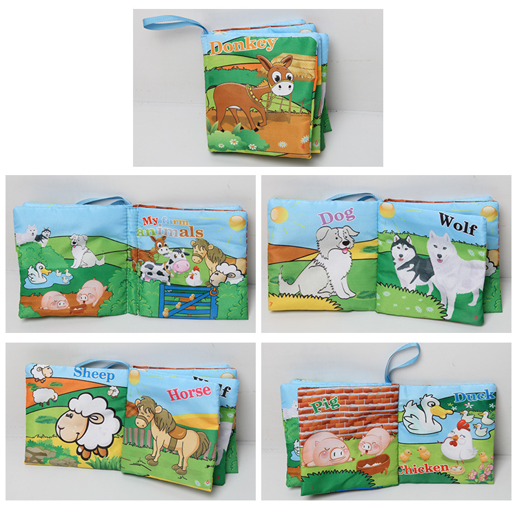 Hot New Infant Kids Early Development Cognitive Cloth Books Learning Intelligence Toys