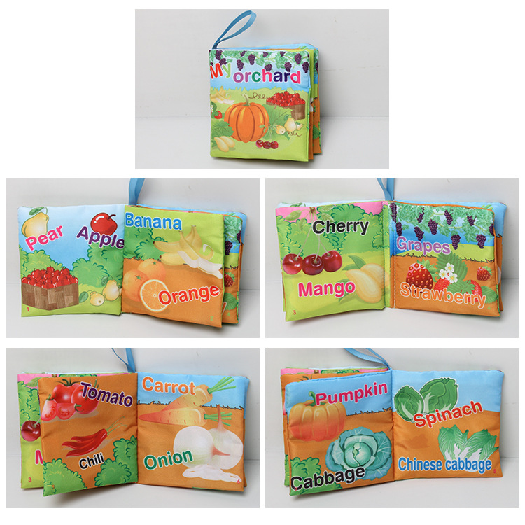 Hot New Infant Kids Early Development Cognitive Cloth Books Learning Intelligence Toys