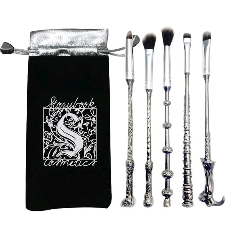 5pcs Makeup Brushes with Gift Bag for Makeup Magic Eye Shadow Eyeliner Blending Pencil Lip Brush