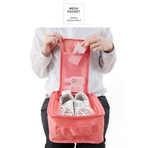 Traveling 1pc Pouch Storage Easy Zipper Bag Waterproof Laundry Shoes Organizer Set