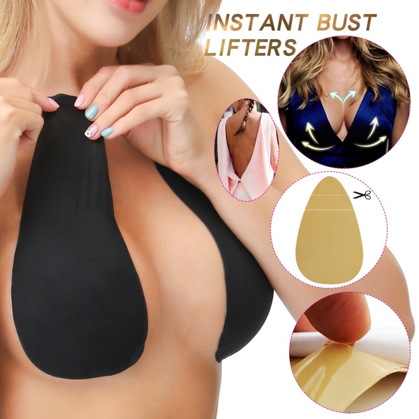 Sexy Women Adhesive Strapless Backless Invisible Lift Tape Reusable Push Up Bra Underwear