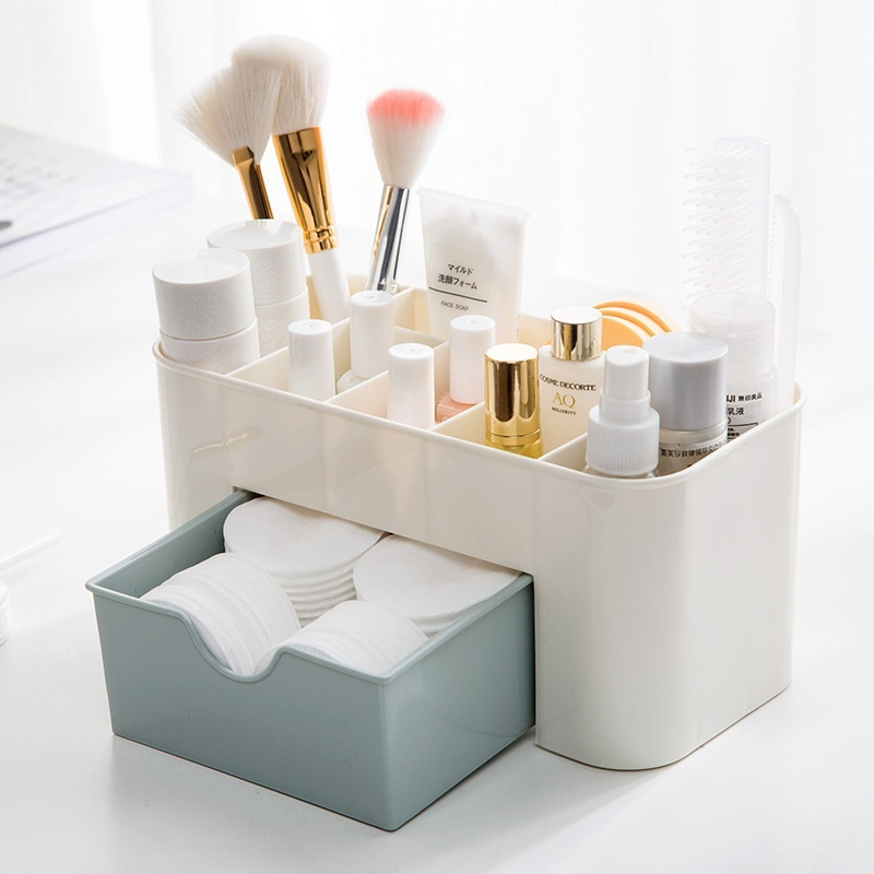 Cosmetics Box Cosmetics with Drawer Finishing desk jewelry skin care compartment dressing box