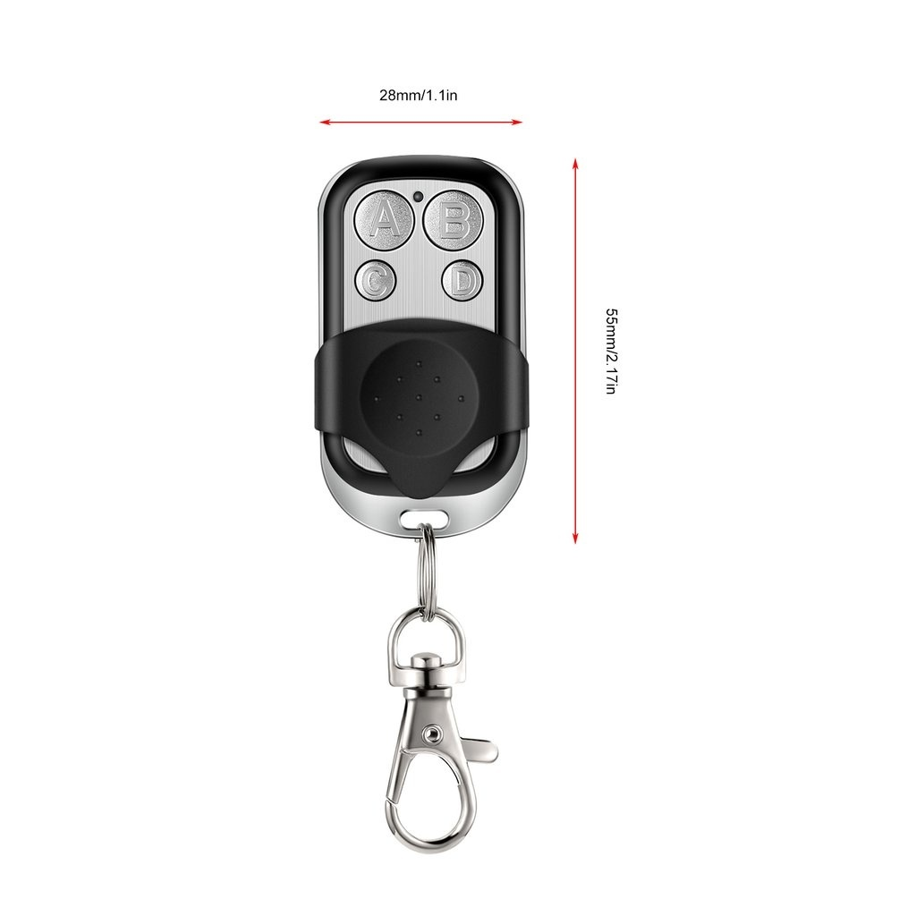 1pc Universal 4 Button Gate Garage Door Opener Remote Control 433MHZ Rolling Code
