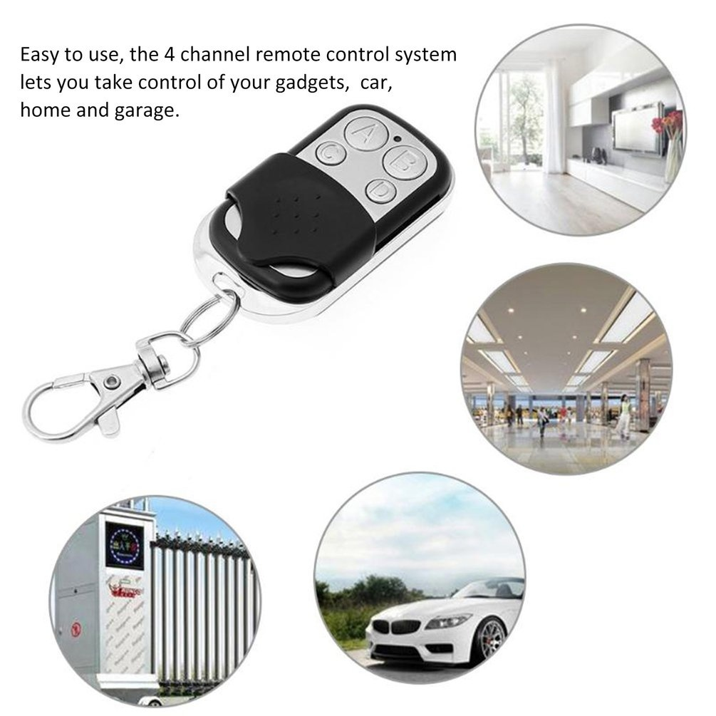 1pc Universal 4 Button Gate Garage Door Opener Remote Control 433MHZ Rolling Code