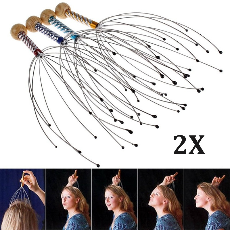 2Pcs Octopus Massager for Head Waist Neck Head Massager Massage Equipment Stress Release