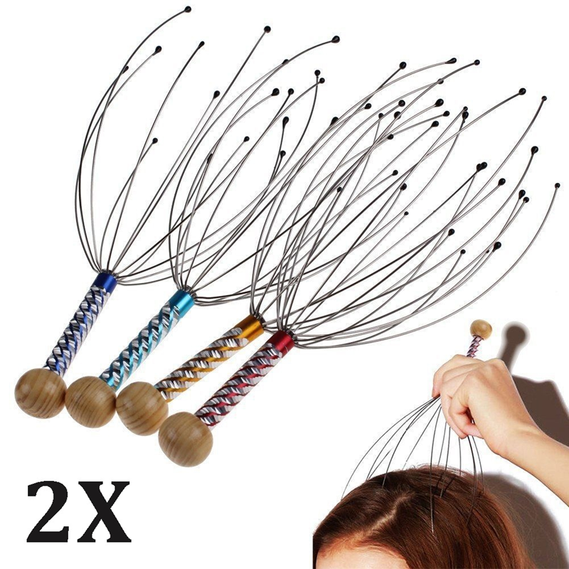 2Pcs Octopus Massager for Head Waist Neck Head Massager Massage Equipment Stress Release