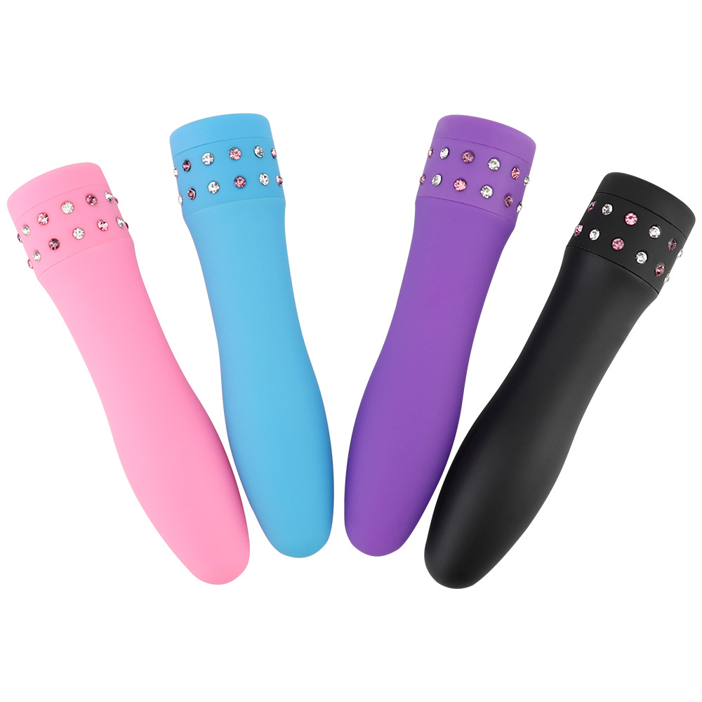 Elegant Fashion Diamond Vibrator Portable Female massager Rods