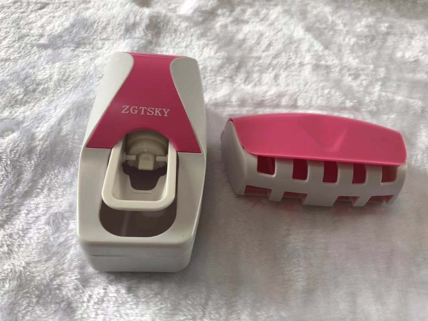 Automatic Toothpaste Dispenser and Tooth Brush Holder Set