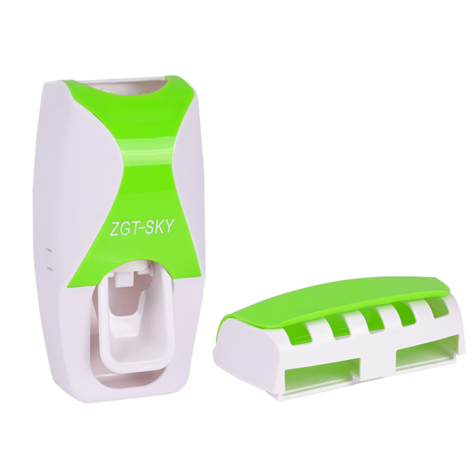 Automatic Toothpaste Dispenser and Tooth Brush Holder Set