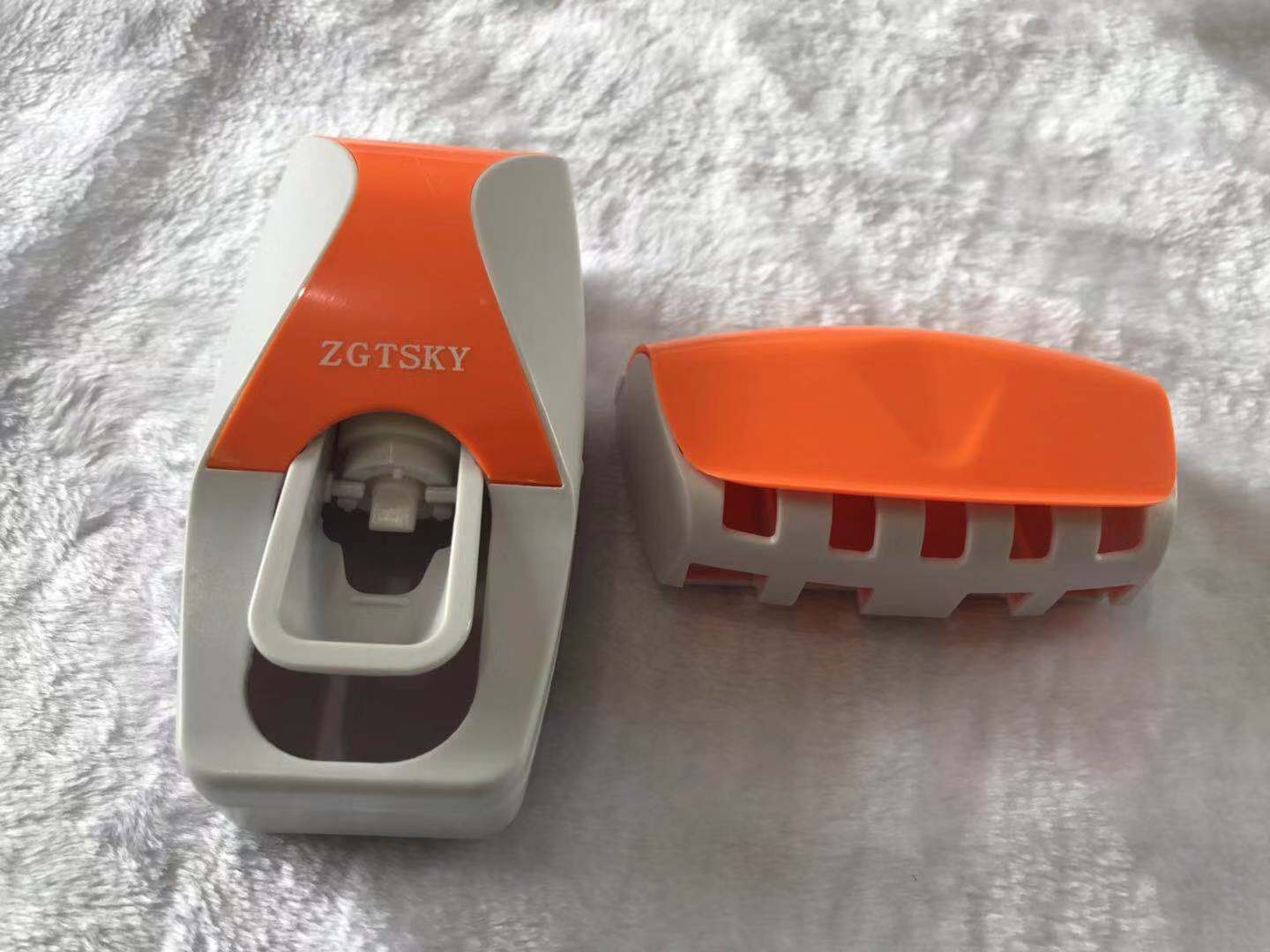 Automatic Toothpaste Dispenser and Tooth Brush Holder Set