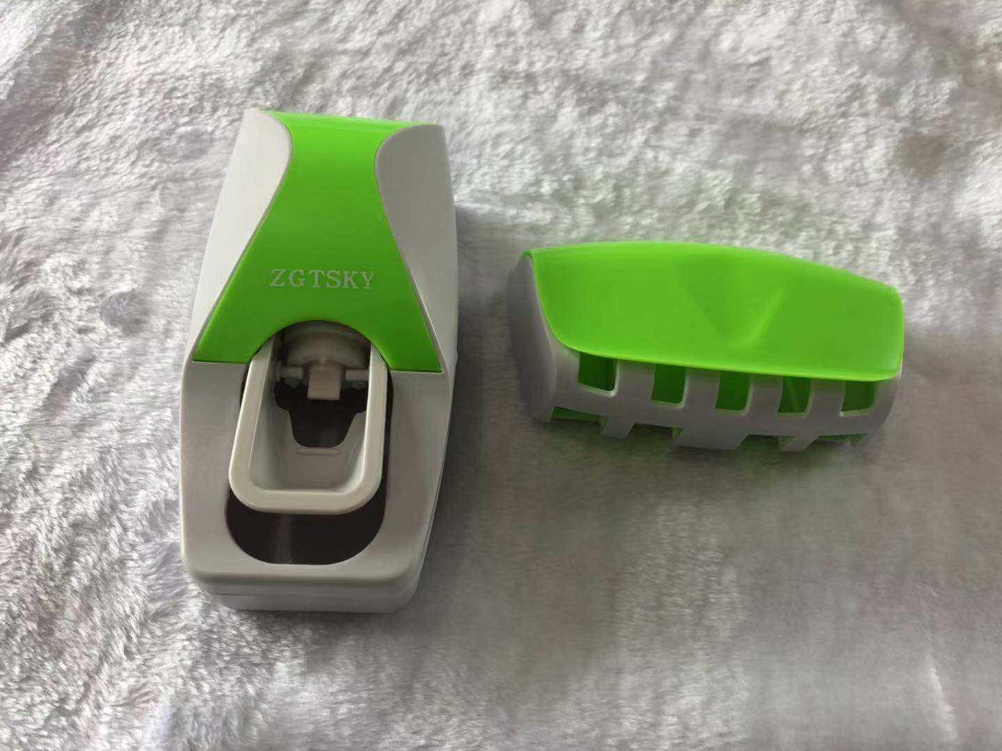 Automatic Toothpaste Dispenser and Tooth Brush Holder Set