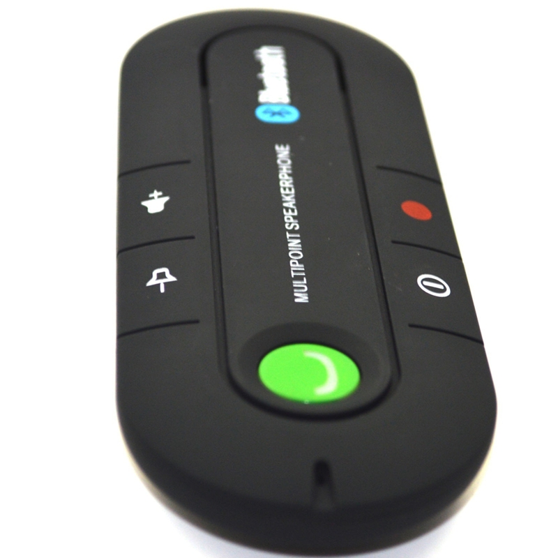 Black Wireless Bluetooth Handsfree Multipoint Speakerphone Speaker Car Kit Visor AU