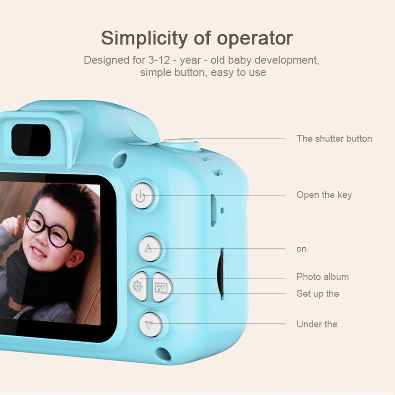 Mini Digital Camera for Children Kids Cute Camcorder Video Child Cam Recorder Digital Camcorders