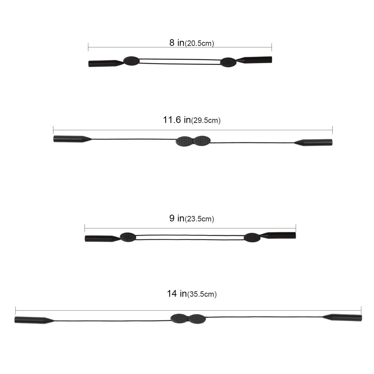 【3 PCS】Adjustable Glasses Strap, Universal Fit Sports Eyewear  Straps, Sunglass Eyeglass Chain