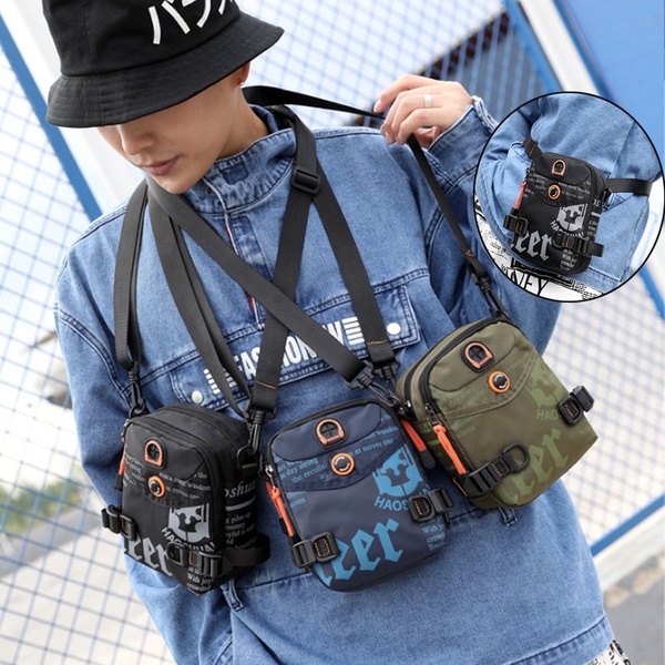 Multifunction Men Shoulder Bag Tactical Gear Zipper Waterproof Waist Bag