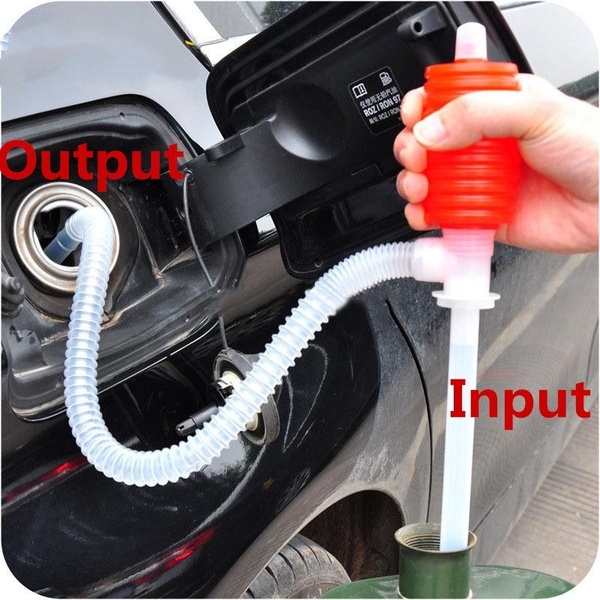 Poratble Hand Manual Gas Oil Water Liquid Transfer Pump Siphon Hose for Car