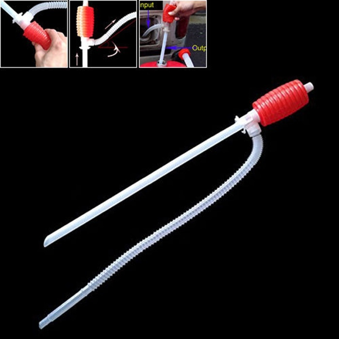 Poratble Hand Manual Gas Oil Water Liquid Transfer Pump Siphon Hose for Car