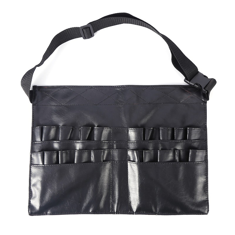 PVC Apron Bag Protable Cosmetic Artist Makeup Brush Belt Strap Professional Make up Bag Holder