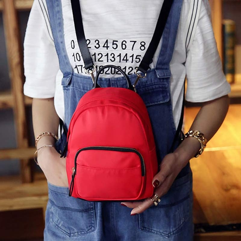 Women Backpack Casual Nylon Ladies Girls Mini Bag For School Bags Travel Shopping Dating Gifts