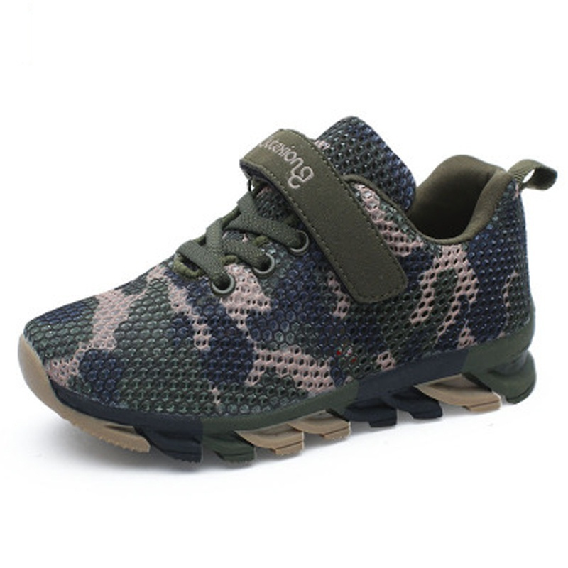Kids Shoe Camouflage Breathable Children Sneakers Kniting Mesh Fashion Boys Girls Running Shoes
