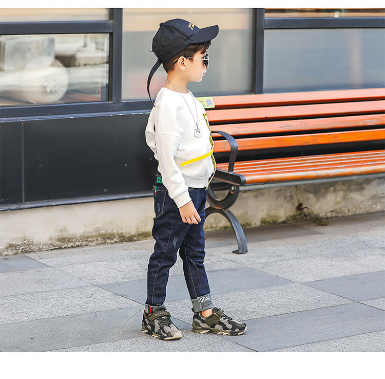Kids Shoe Camouflage Breathable Children Sneakers Kniting Mesh Fashion Boys Girls Running Shoes