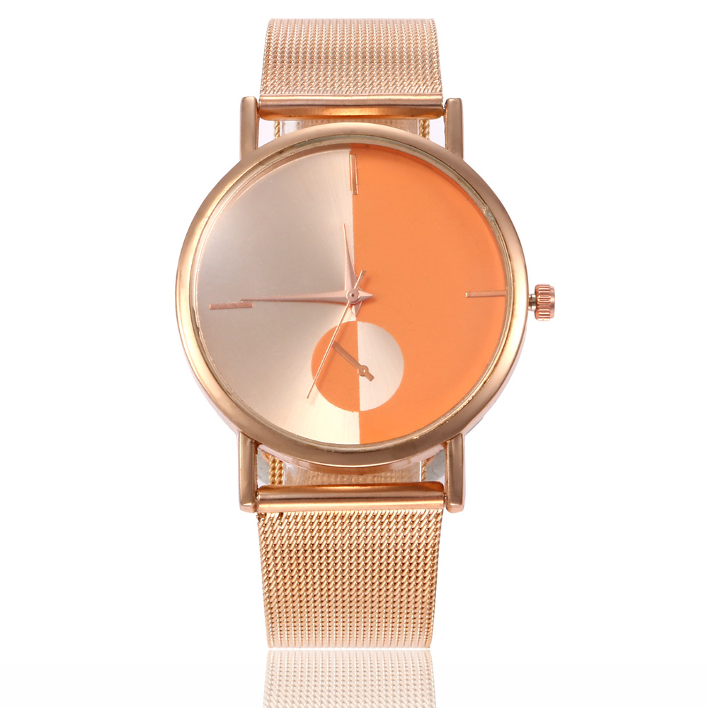 Luxury Women Men Stainless Steel Watch Casual Quartz Bracelet Wrist Watches Couple watch Four Colors