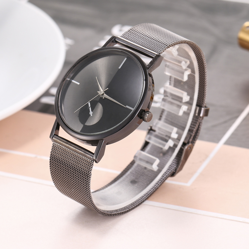 Luxury Women Men Stainless Steel Watch Casual Quartz Bracelet Wrist Watches Couple watch Four Colors