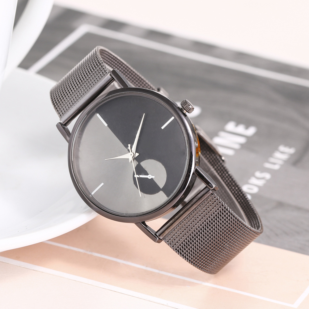 Luxury Women Men Stainless Steel Watch Casual Quartz Bracelet Wrist Watches Couple watch Four Colors