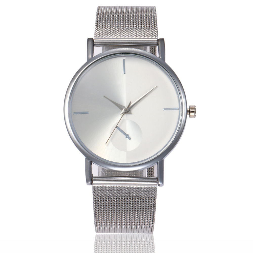 Luxury Women Men Stainless Steel Watch Casual Quartz Bracelet Wrist Watches Couple watch Four Colors