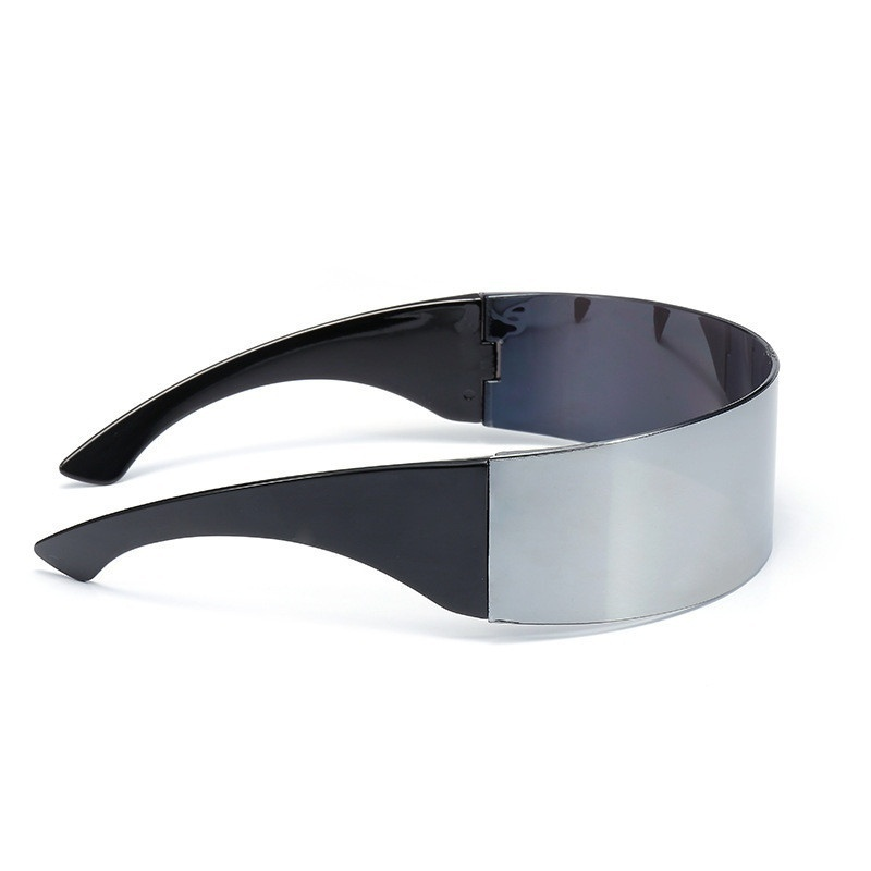 Futuristic Sunglasses Men Women Funny Sunglass Wrap Around Monob Costume Party Mask Novelty Glasses