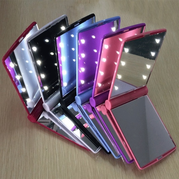 Lighted Makeup Mirror Lighted Mirror 8LED Folding Makeup Mirror Led Small Mirror LED Makeup Mirror