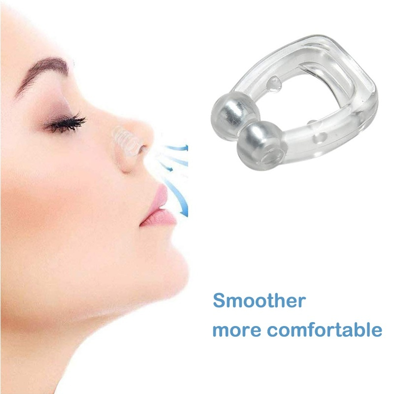 1/3pcs Anti Snoring Acusnore Snore Free Magnetic Nose Clip &amp; Case Apnea Sleep Aid Guard