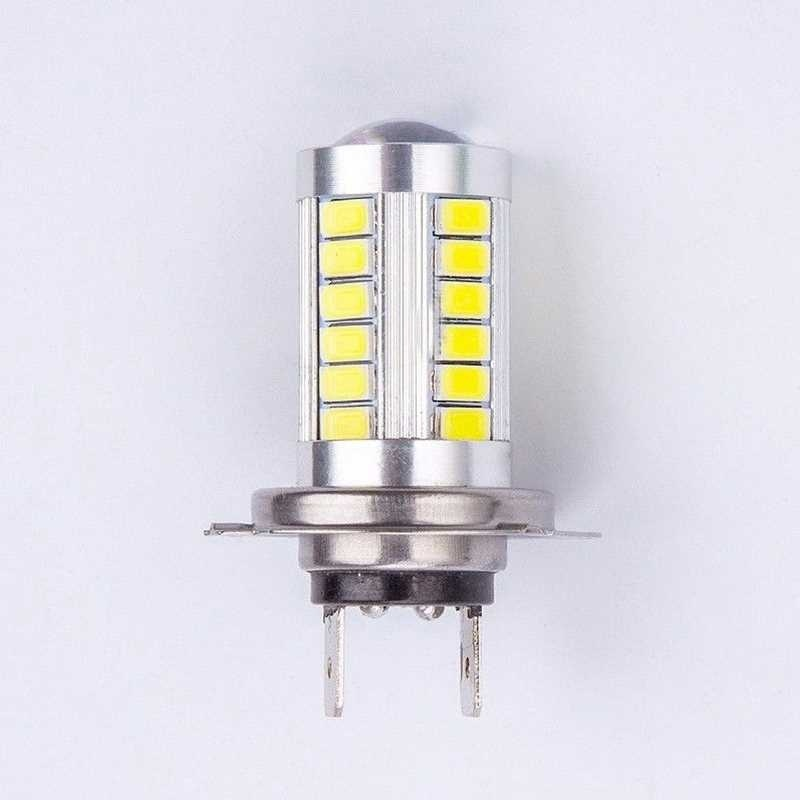 2pc H7 5630 33SMD LED 12V Car Fog Light Headlight Lamp Bulb White
