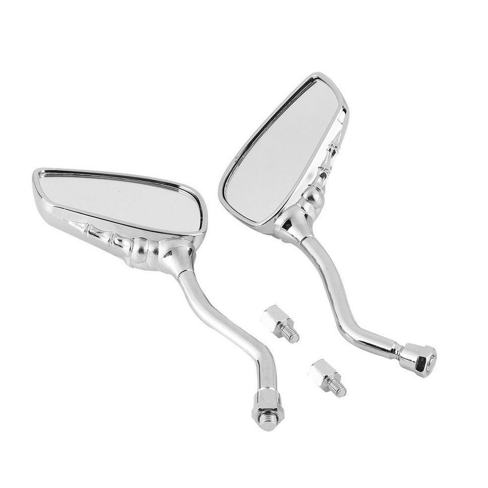 1 Pair Left Right Skeleton Skull Hand Motorcycle Motor Rearview Side Mirrors