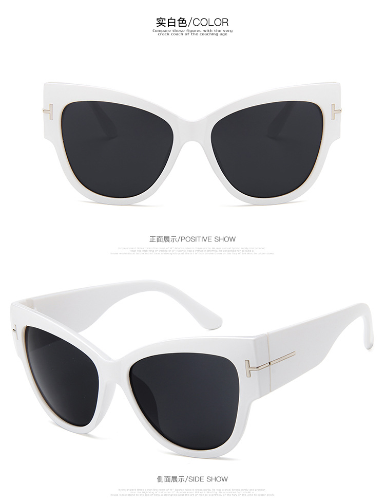 Luxury Brand Designer Women Sunglasses Oversize Acetate Cat eye Sun glasses Sexy Shades