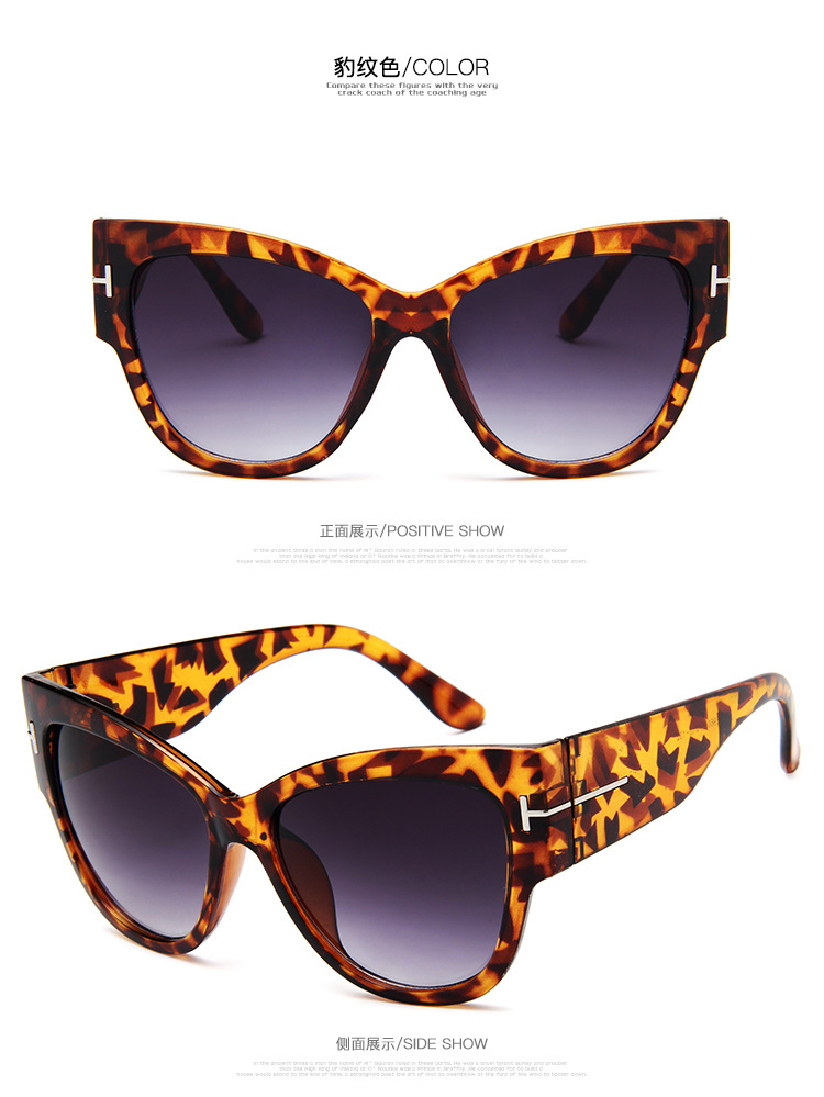 Luxury Brand Designer Women Sunglasses Oversize Acetate Cat eye Sun glasses Sexy Shades