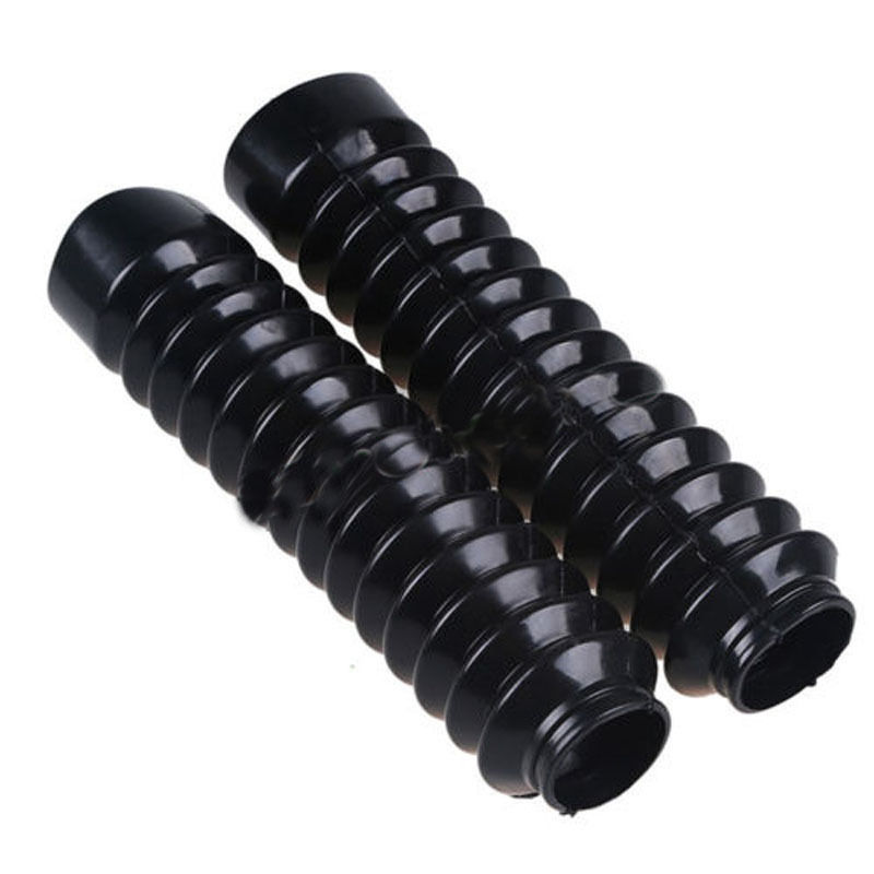 2pcs 42mm Universal Motorcycle Rubber Front Fork Shock Absorber Dust Cover Gaiters Gators Boots