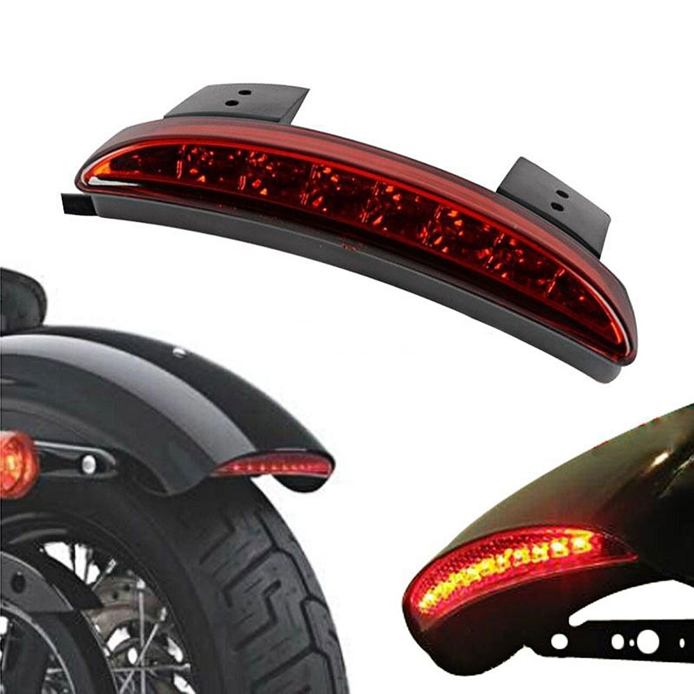 Motorcycle Motorbike Tail Light Rear Fender LED Break Stop Lamp