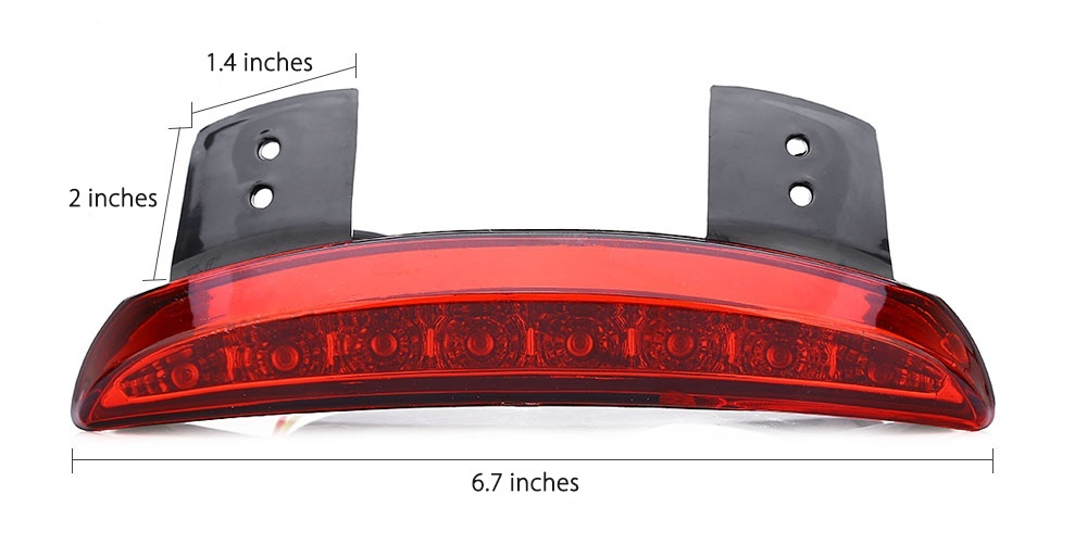 Motorcycle Motorbike Tail Light Rear Fender LED Break Stop Lamp