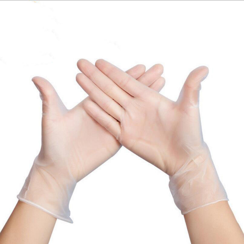 100PCS Food Grade Disposable PVC Gloves Anti-static Gloves For Food  Cooking Kitchen Accessories