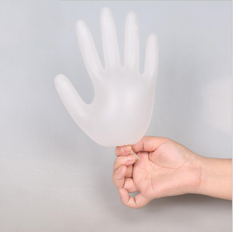 100PCS Food Grade Disposable PVC Gloves Anti-static Gloves For Food  Cooking Kitchen Accessories