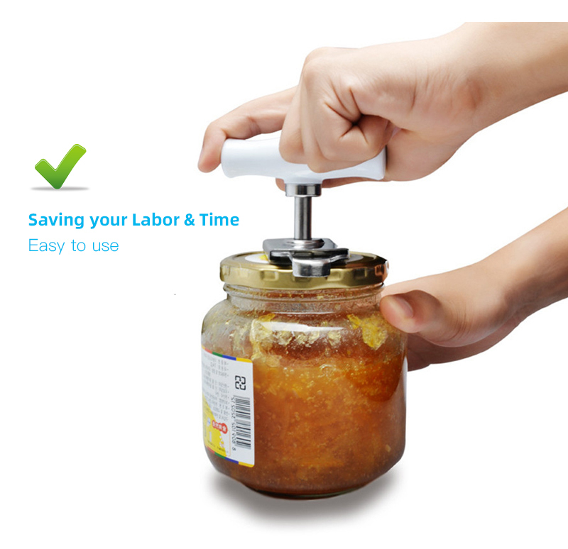 Stainless Steel Easy Can Jar Opener Adjustable 1-4 Inches Cap Lid Openers Tool Kitchen Gadgets