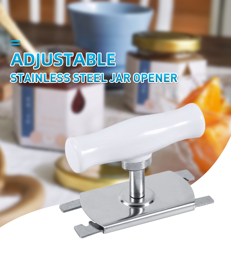 Stainless Steel Easy Can Jar Opener Adjustable 1-4 Inches Cap Lid Openers Tool Kitchen Gadgets